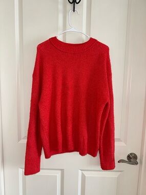 American Eagle Outfitters Red Crewneck Sweater
